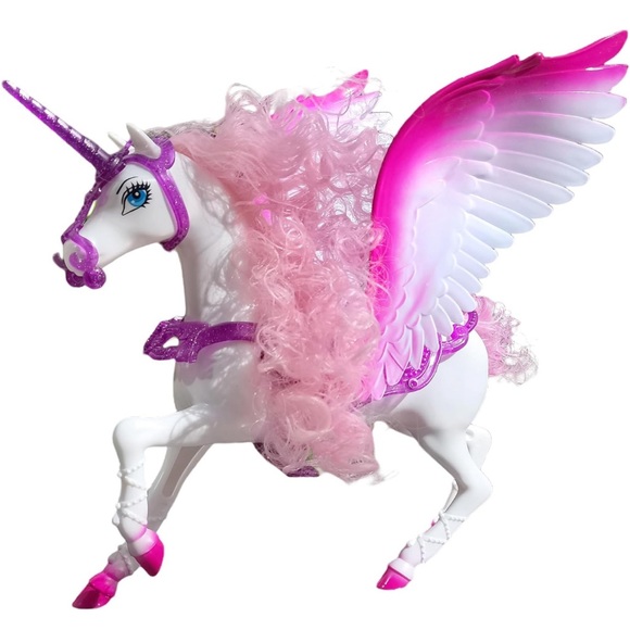 BETTINA White Unicorn🦄Set&12"FairyTale Princess👸🏽DollColor🌈ChangeHairHorse🦄 - Picture 4 of 9